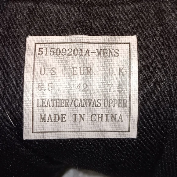 Levi's Mens Hi Top Sneakers Dark Distressed Look Denim size 10.5 - Picture 6 of 6